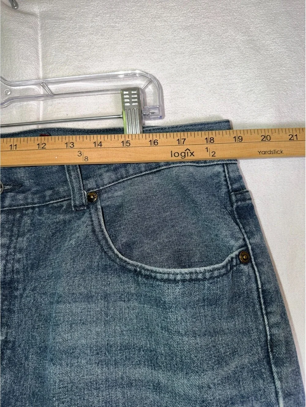 Ecko Unltd Men’s Slim Straight Jeans Size 36 Blue Denim Raw Since 1972